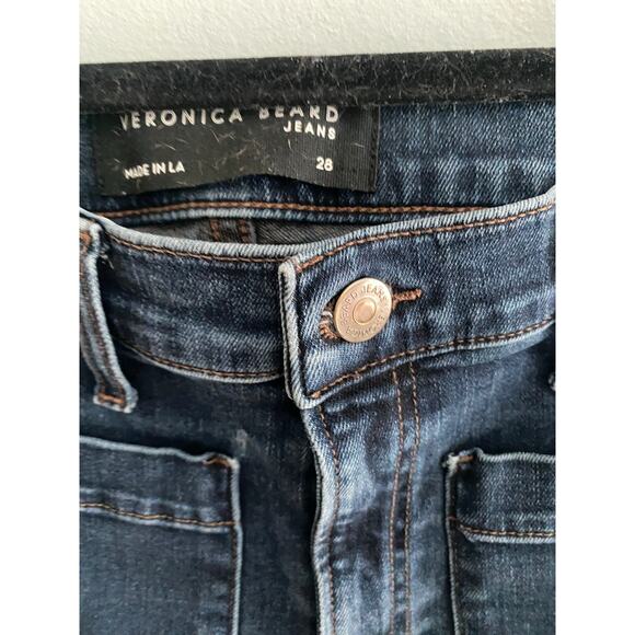 Veronica Beard Sheridan faded high-rise flared jeans Size 28 - Picture 5 of 5